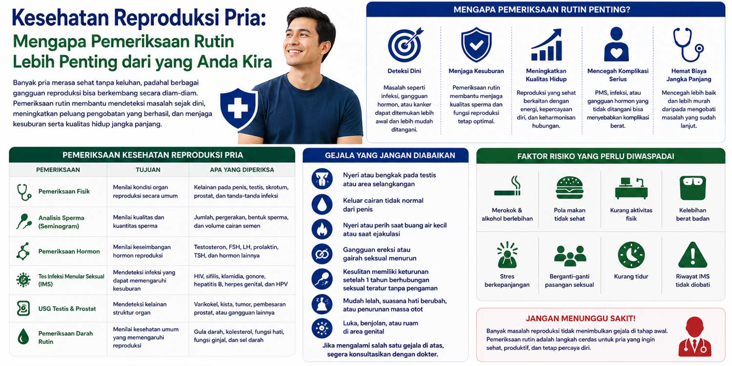 Kesehatan Reproduksi Pria: Mengapa Pemeriksaan Rutin Lebih Penting dari yang Anda Kira