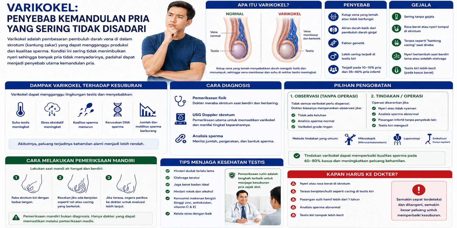 Varikokel: Penyebab Kemandulan Pria yang Sering Tidak Disadari
